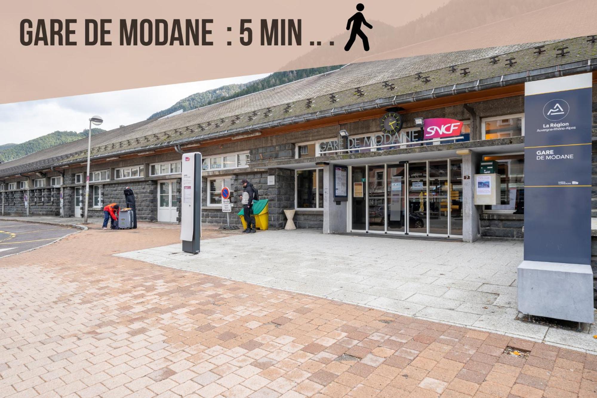 Appartement Le Modania - Modane Gare - A 15 Mn Des Pistes Extérieur photo